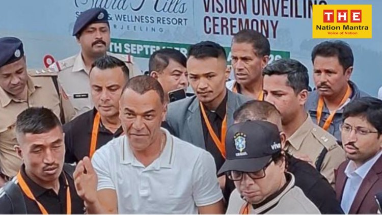 दार्जिलिंग पहुंचे ब्राजील के पूर्व फुटबॉल कप्तान Cafu, प्रशंसकों में दिखा जबरदस्त उत्साह